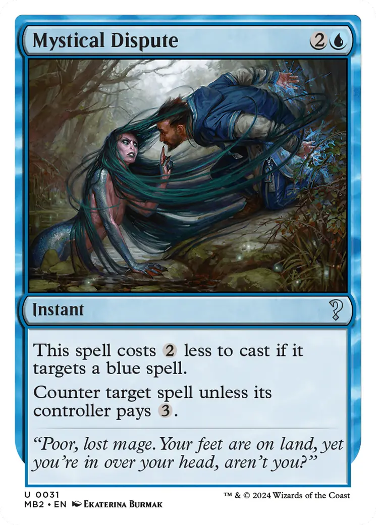 Mystical Dispute (White Border) [Mystery Booster 2] 1