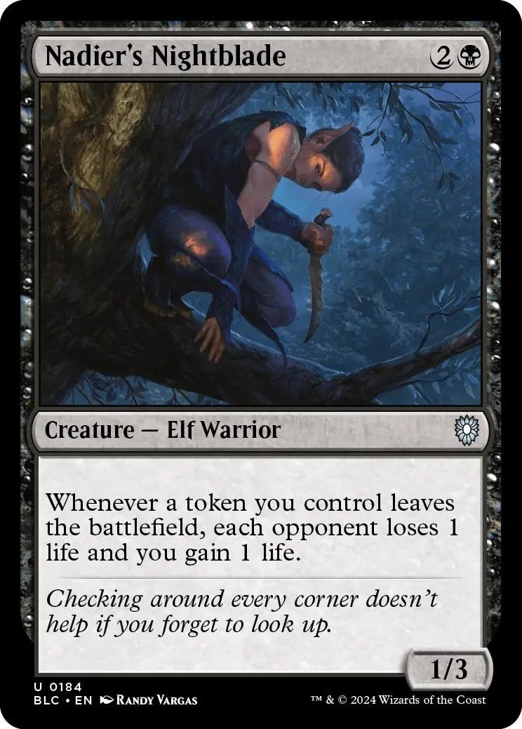 Nadier's Nightblade [Bloomburrow Commander] 1