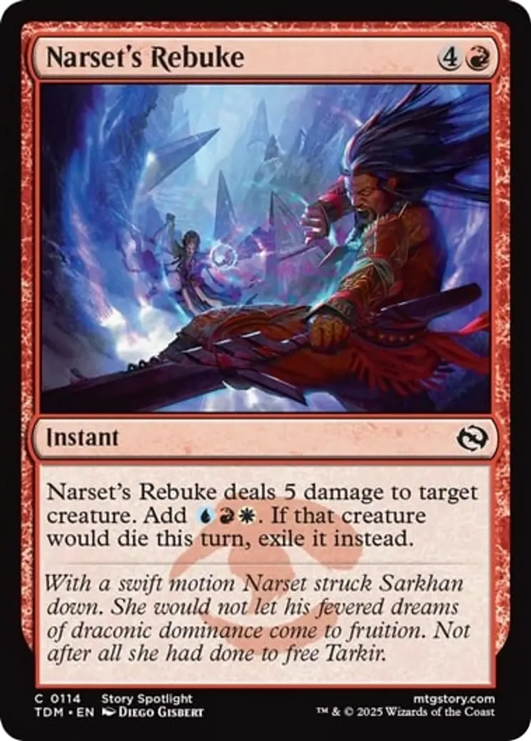 Narset's Rebuke [Tarkir: Dragonstorm] 1