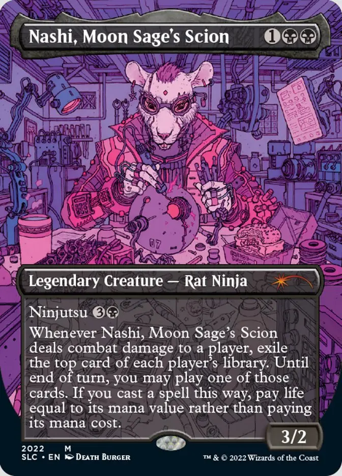 Nashi, Moon Sage's Scion (Borderless) [Secret Lair Countdown Kit] 1