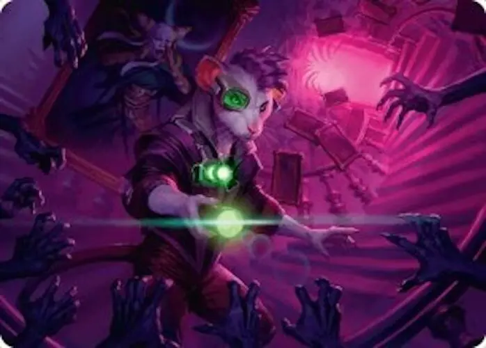 Nashi, Searcher In The Dark Art Card (21/54) [Duskmourn: House Of Horror Art Series] 1