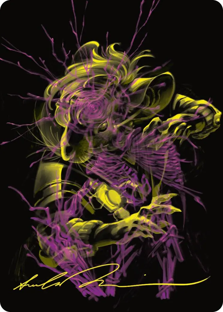 Nashi, Searcher In The Dark Art Card (43/54) (Gold-Stamped Signature) [Duskmourn: House Of Horror Art Series] 1