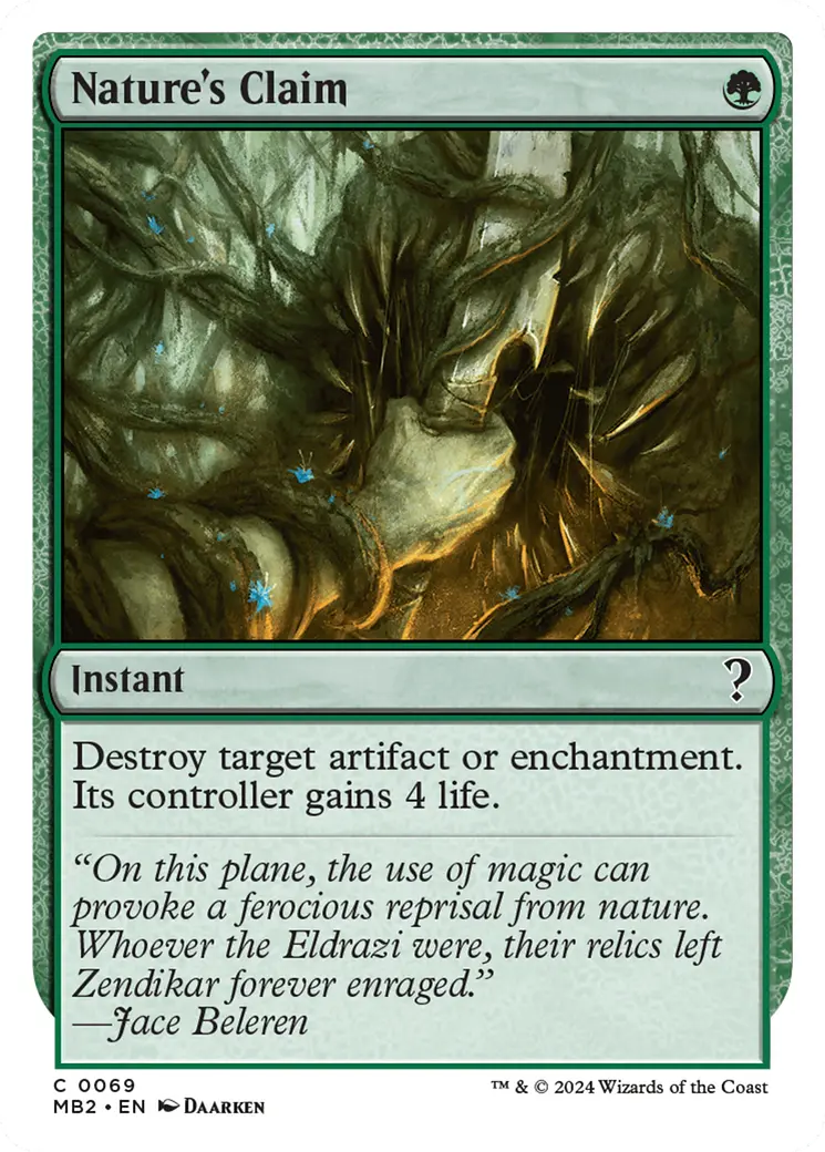 Nature's Claim (White Border) [Mystery Booster 2] 1