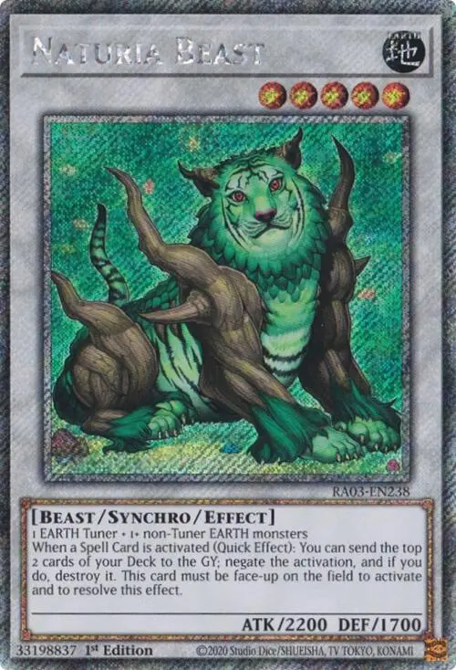 Naturia Beast (Platinum Secret Rare) [Ra03-En238] Platinum Secret Rare 1