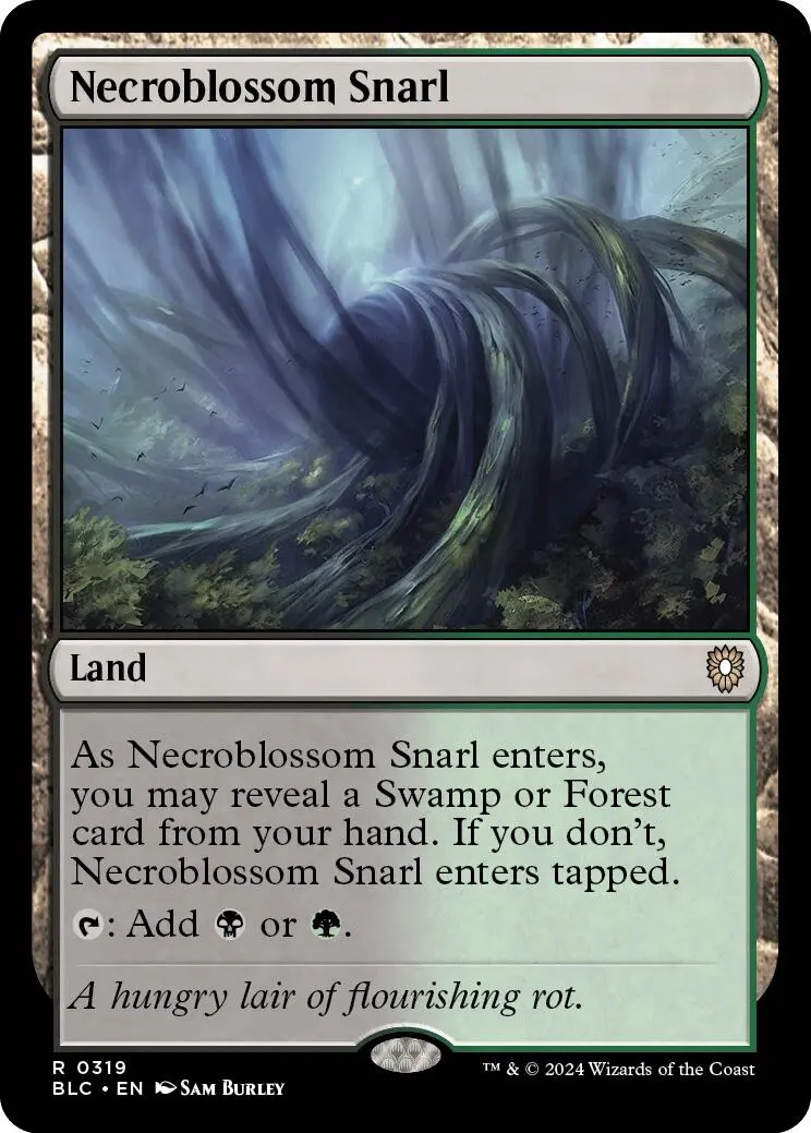 Necroblossom Snarl [Bloomburrow Commander] 1