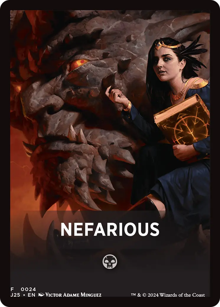 Nefarious Theme Card [Foundations Jumpstart Front Cards] 1
