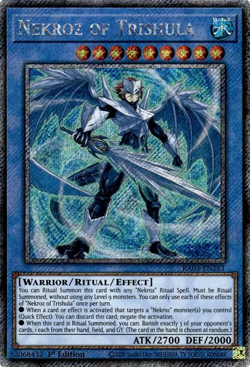 Nekroz Of Trishula (Platinum Secret Rare) [Ra03-En261] Platinum Secret Rare 1