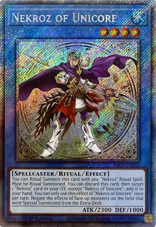 Nekroz Of Unicore (Platinum Secret Rare) [Ra03-En262] Platinum Secret Rare 1
