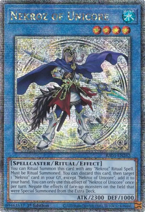 Nekroz Of Unicore (Quarter Century Secret Rare) [Ra03-En262] Quarter Century Secret Rare 1