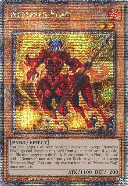 Nemeses Flag (Quarter Century Secret Rare) [Ra03-En024] Quarter Century Secret Rare 1