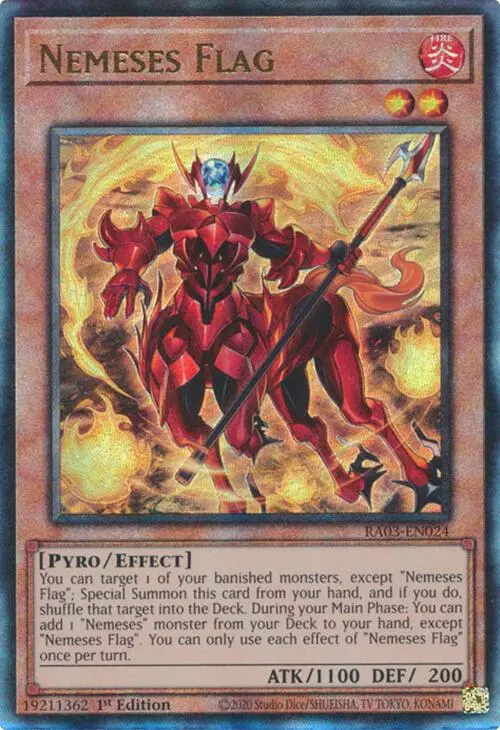 Nemeses Flag (Utr) [Ra03-En024] Prismatic Ultimate Rare 1