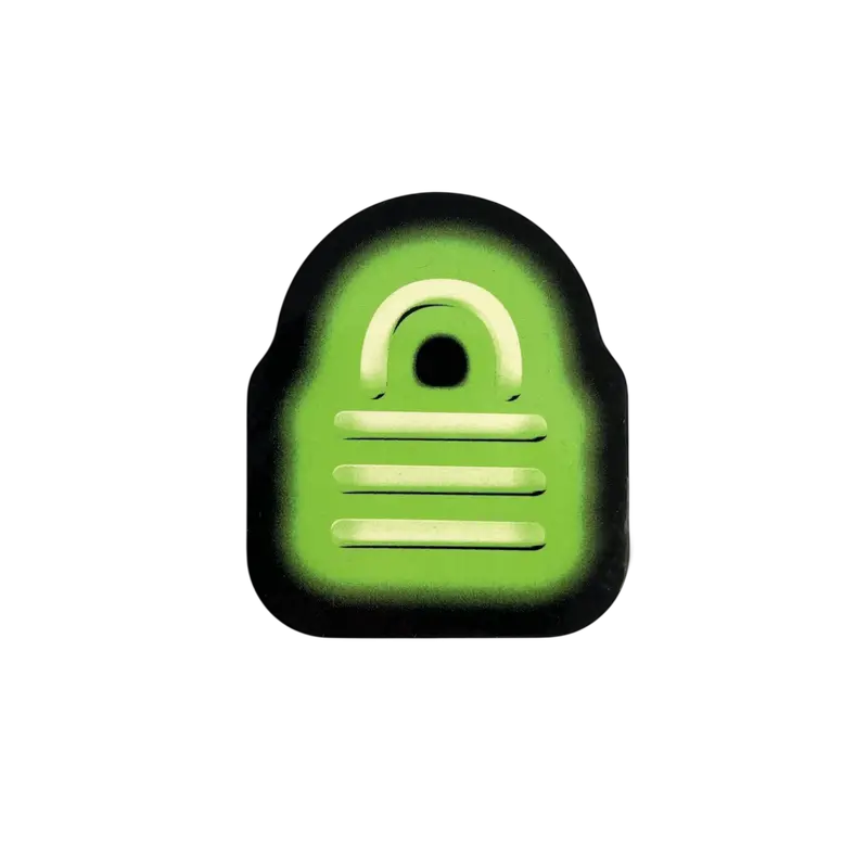 Neon Lock Sticker 1