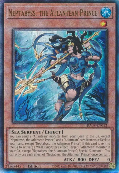 Neptabyss, The Atlantean Prince (Utr) [Ra03-En013] Prismatic Ultimate Rare 1