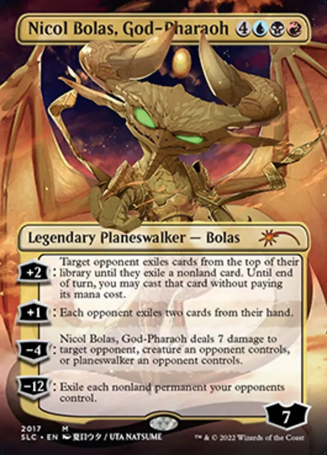 Nicol Bolas, God-Pharaoh (Borderless) [Secret Lair Countdown Kit] 1