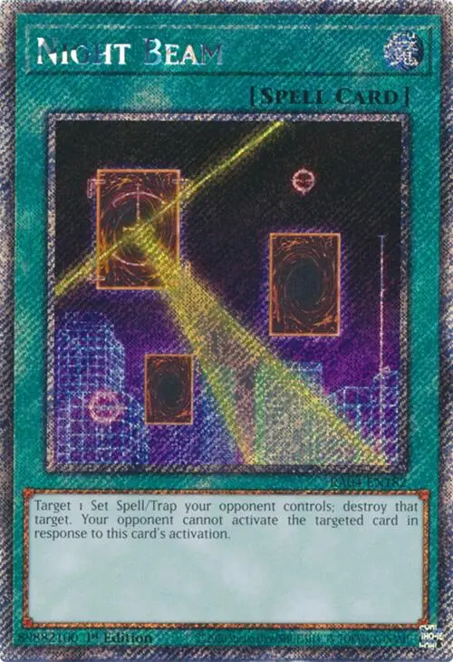 Night Beam [Ra04-En182] Platinum Secret Rare 1