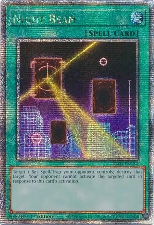 Night Beam [Ra04-En182] Quarter Century Secret Rare 1