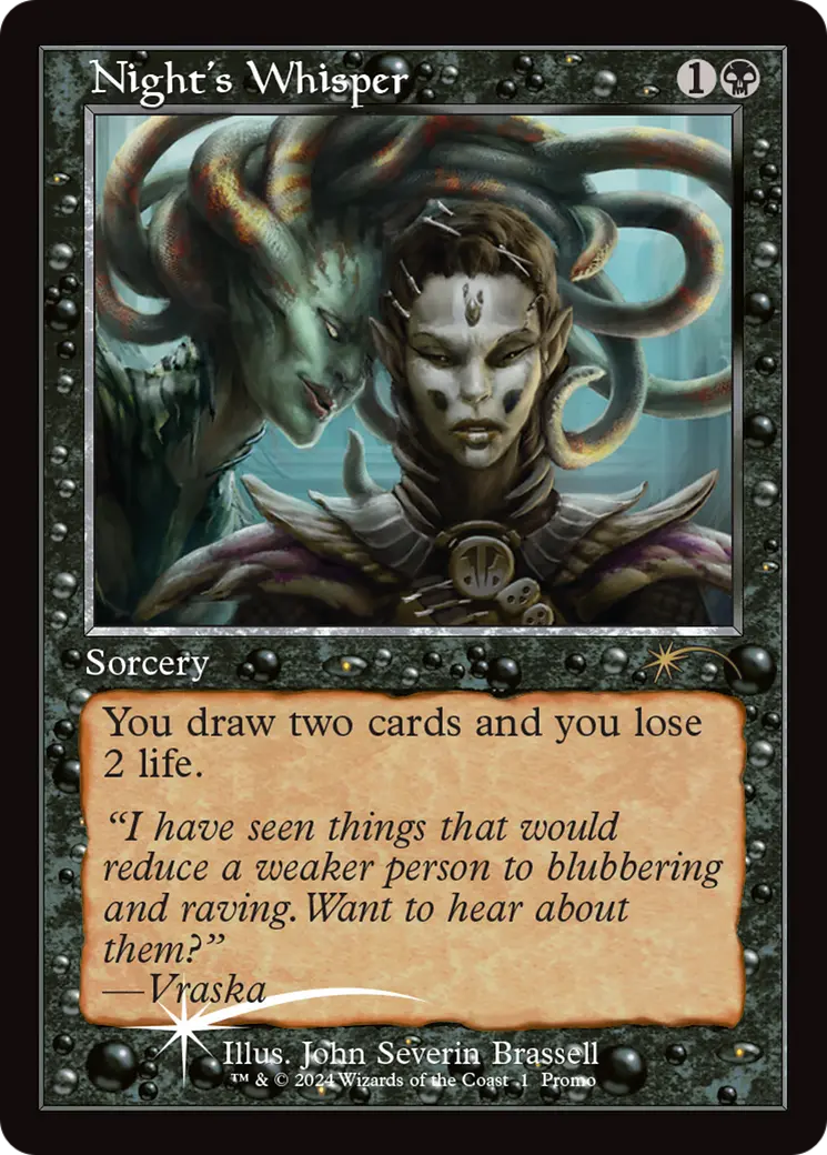 Night's Whisper (Retro Frame) (Open House) [Wizards Play Network 2024] 1