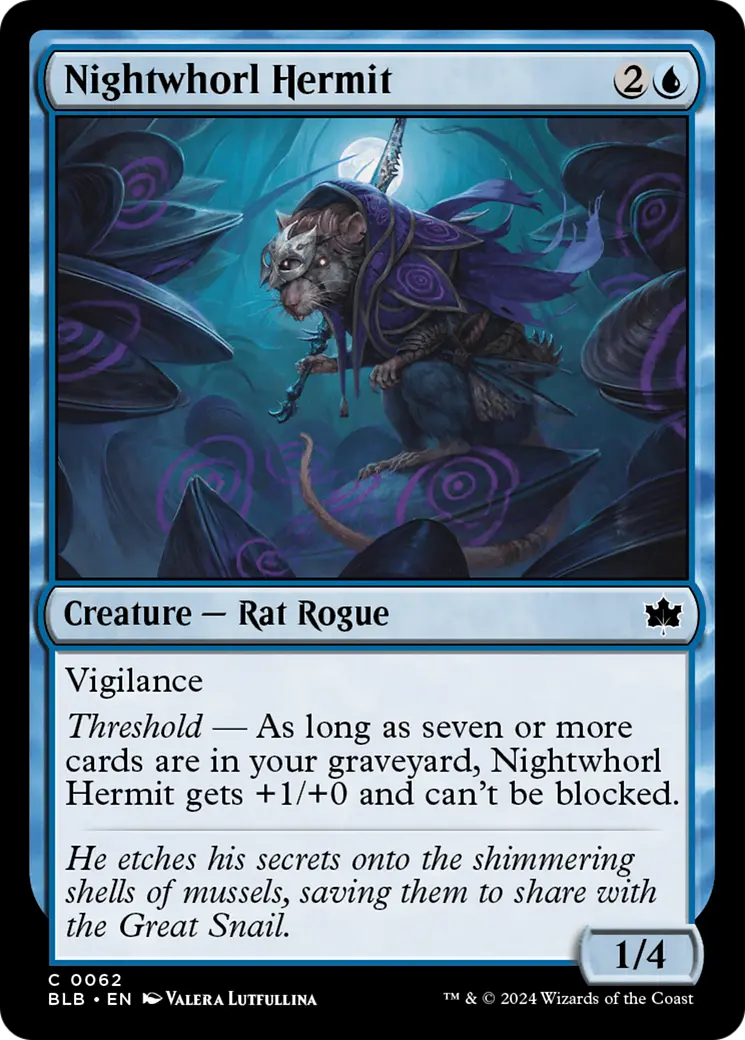 Nightwhorl Hermit [Bloomburrow] 1