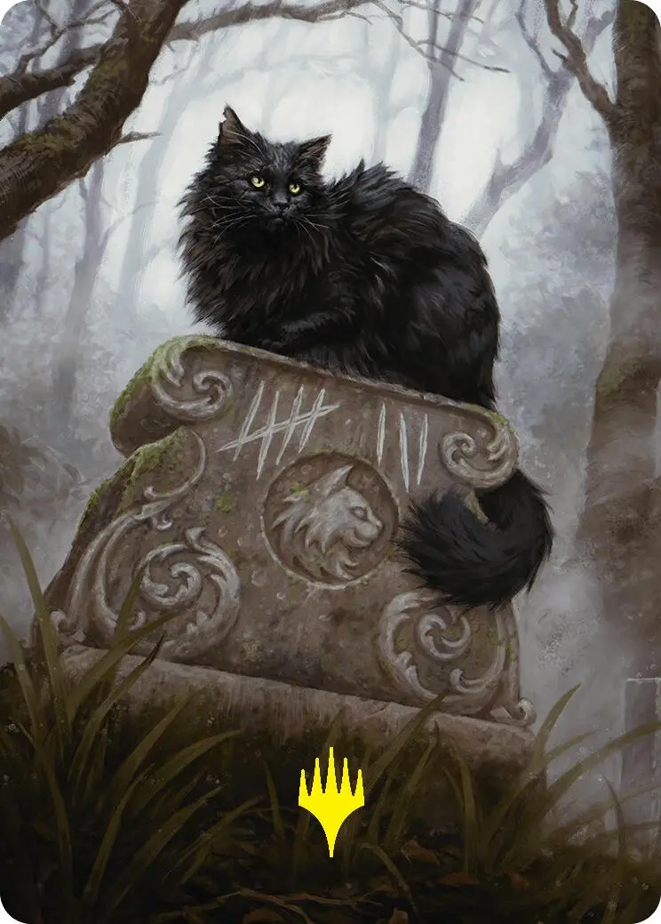 Nine-Lives Familiar 2 Art Card (36/54) (Gold-Stamped Planeswalker Symbol) [Foundations Art Series] 1