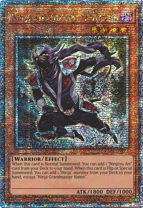 Ninja Grandmaster Hanzo [Ra04-En173] Quarter Century Secret Rare 1