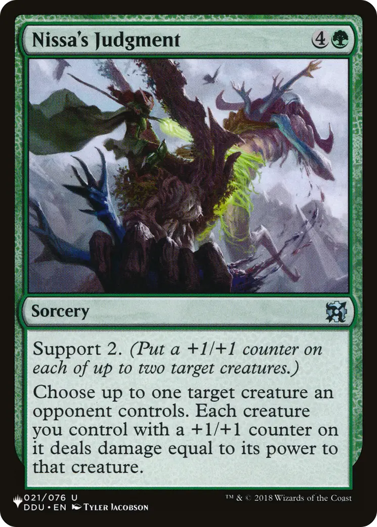 Nissa's Judgment [The List] 1