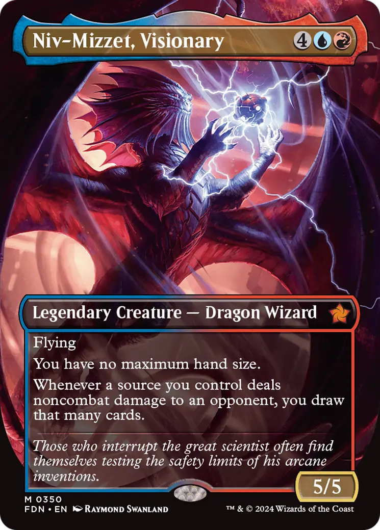 Niv-Mizzet, Visionary (Borderless) [Foundations] 1