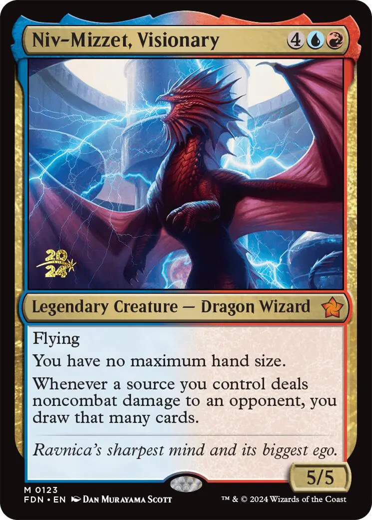 Niv-Mizzet, Visionary [Foundations Prerelease Promos] 1