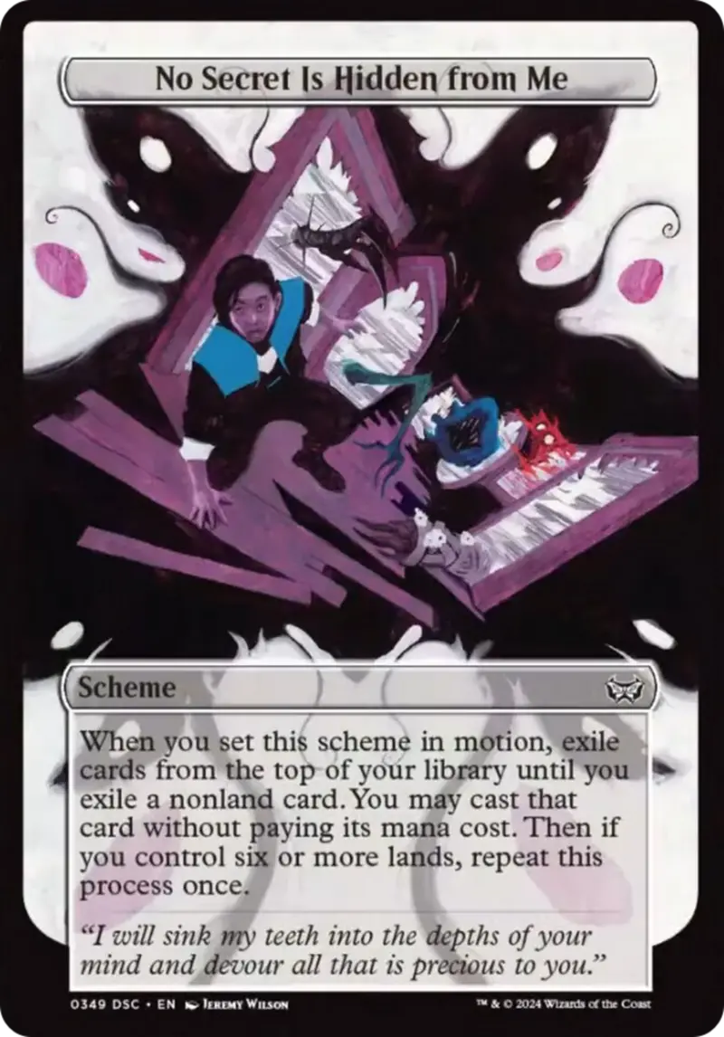 No Secret Is Hidden From Me (Full Art) [Duskmourn: Archenemy] 1