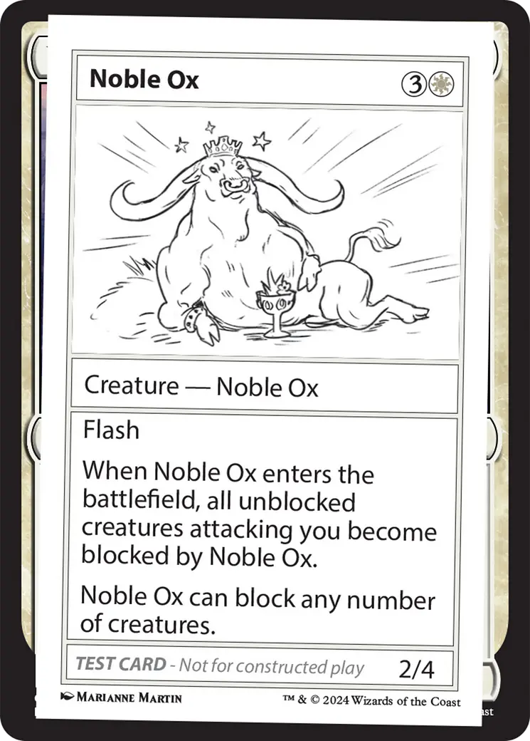 Noble Ox [Mystery Booster 2 Playtest Cards] 1