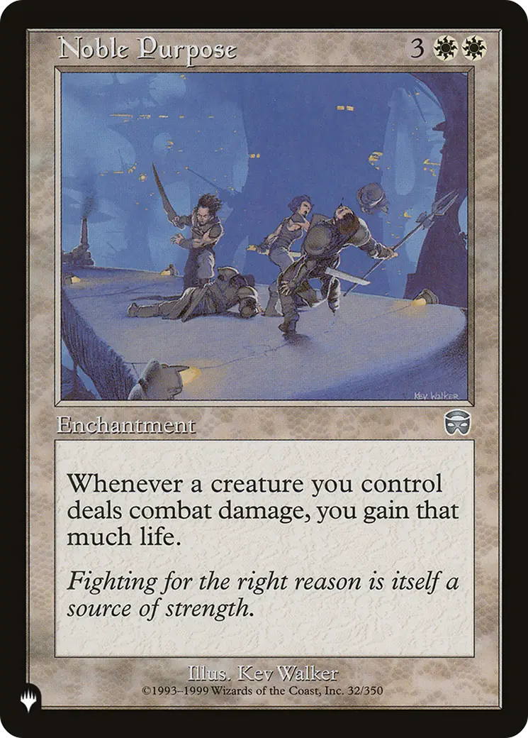 Noble Purpose [The List] 1