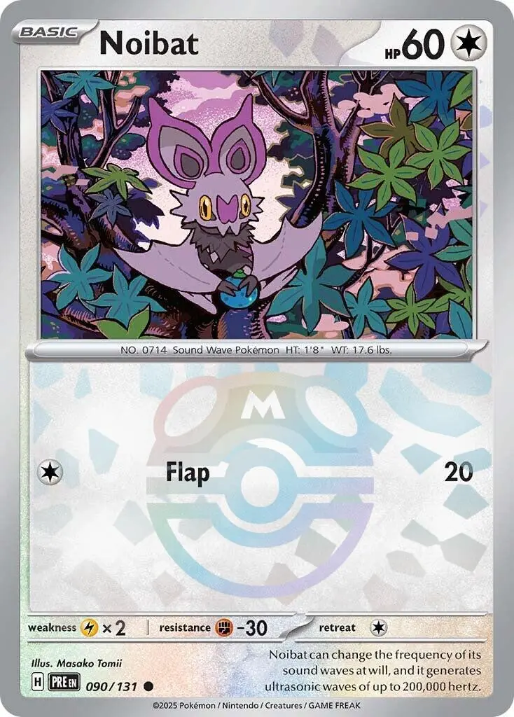 Noibat (090/131) (Master Ball Pattern) [Scarlet & Violet: Prismatic Evolutions] 1