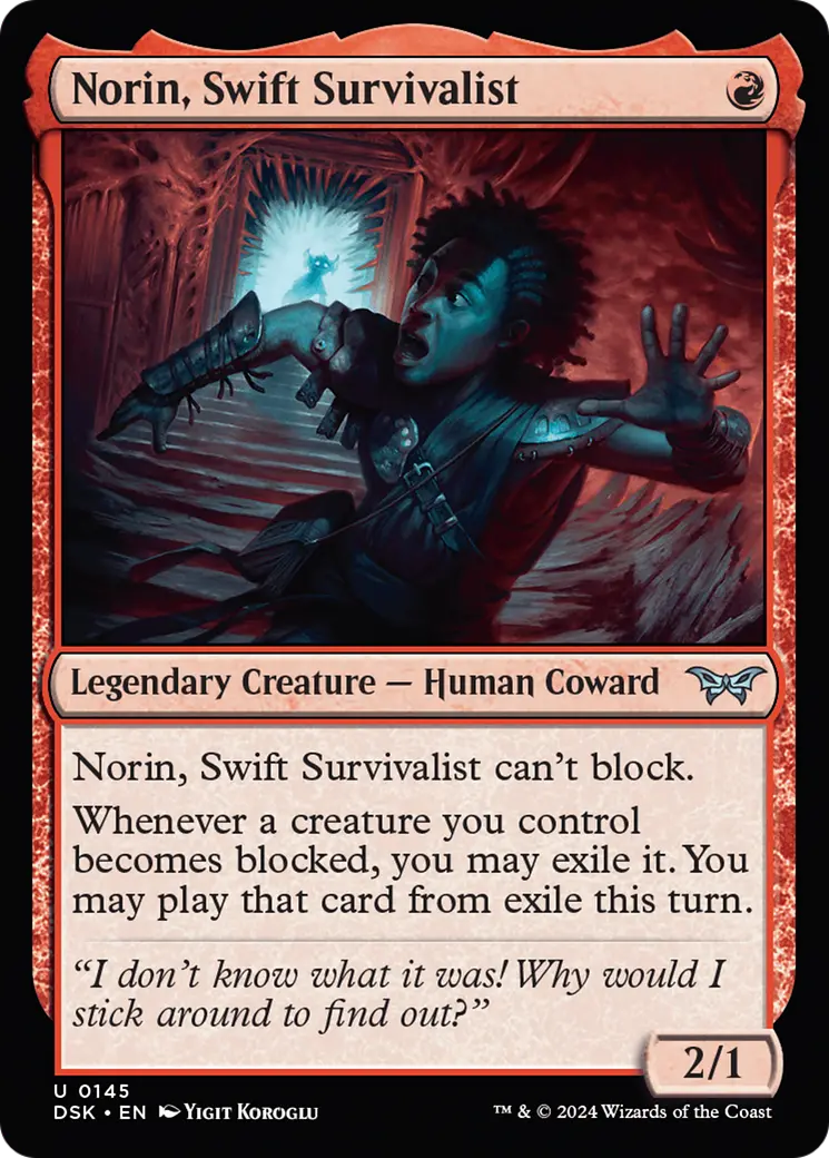 Norin, Swift Survivalist (0145) [Duskmourn: House Of Horror] 1