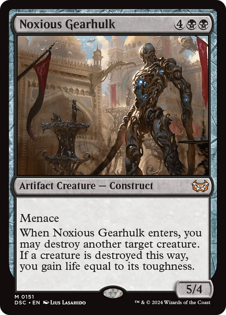 Noxious Gearhulk [Duskmourn: House Of Horror Commander] 1