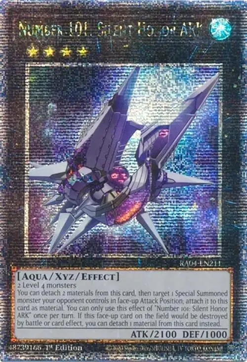 Number 101: Silent Honor Ark [Ra04-En211] Quarter Century Secret Rare 1