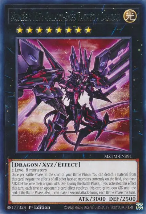 Number 107: Galaxy-Eyes Tachyon Dragon [Mztm-En091] Rare 1