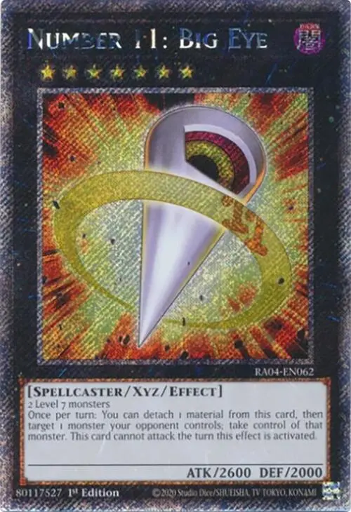 Number 11: Big Eye [Ra04-En062] Platinum Secret Rare 1