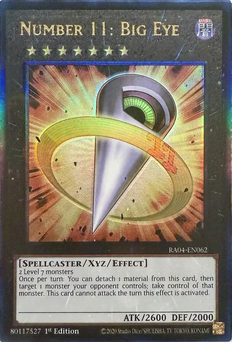 Number 11: Big Eye [Ra04-En062] Prismatic Ultimate Rare 1