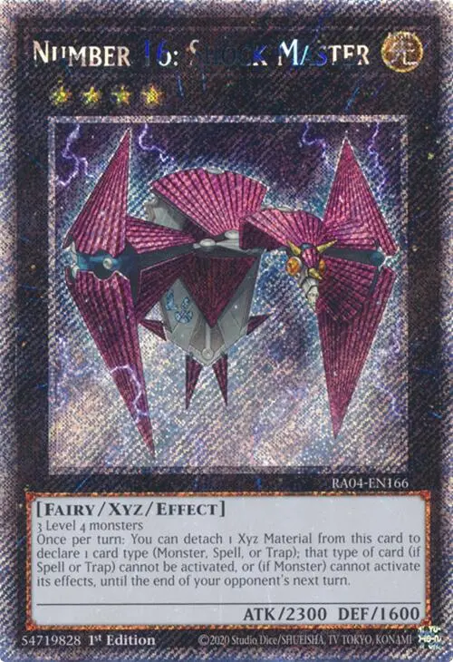 Number 16: Shock Master [Ra04-En166] Platinum Secret Rare 1
