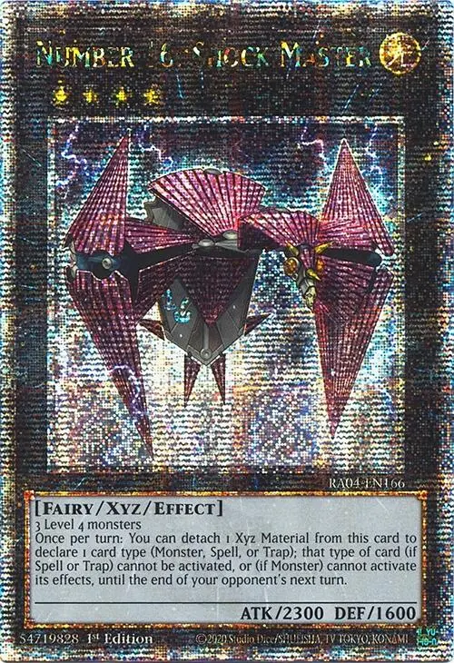 Number 16: Shock Master [Ra04-En166] Quarter Century Secret Rare 1