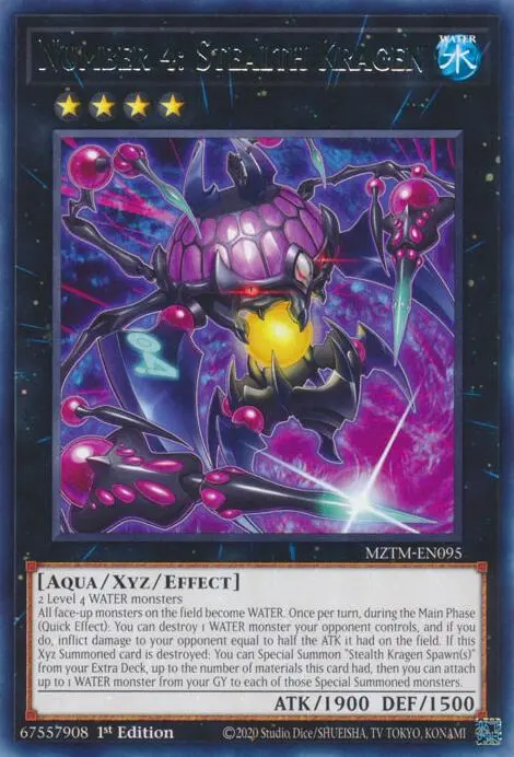 Number 4: Stealth Kragen [Mztm-En095] Rare 1