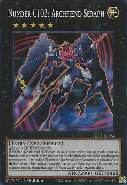 Number C102: Archfiend Seraph [Jush-En056] Super Rare 1