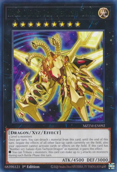 Number C107: Neo Galaxy-Eyes Tachyon Dragon [Mztm-En092] Rare 1