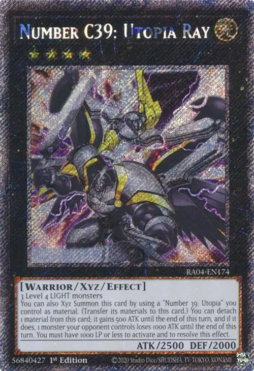 Number C39: Utopia Ray [Ra04-En174] Platinum Secret Rare 1