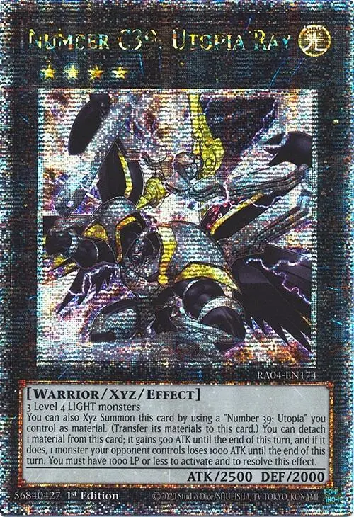 Number C39: Utopia Ray [Ra04-En174] Quarter Century Secret Rare 1