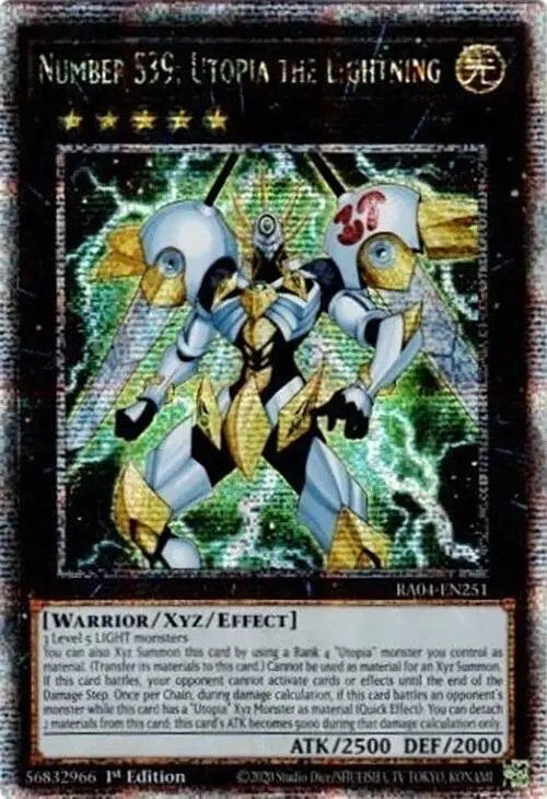 Number S39: Utopia The Lightning [Ra04-En251] Quarter Century Secret Rare 1