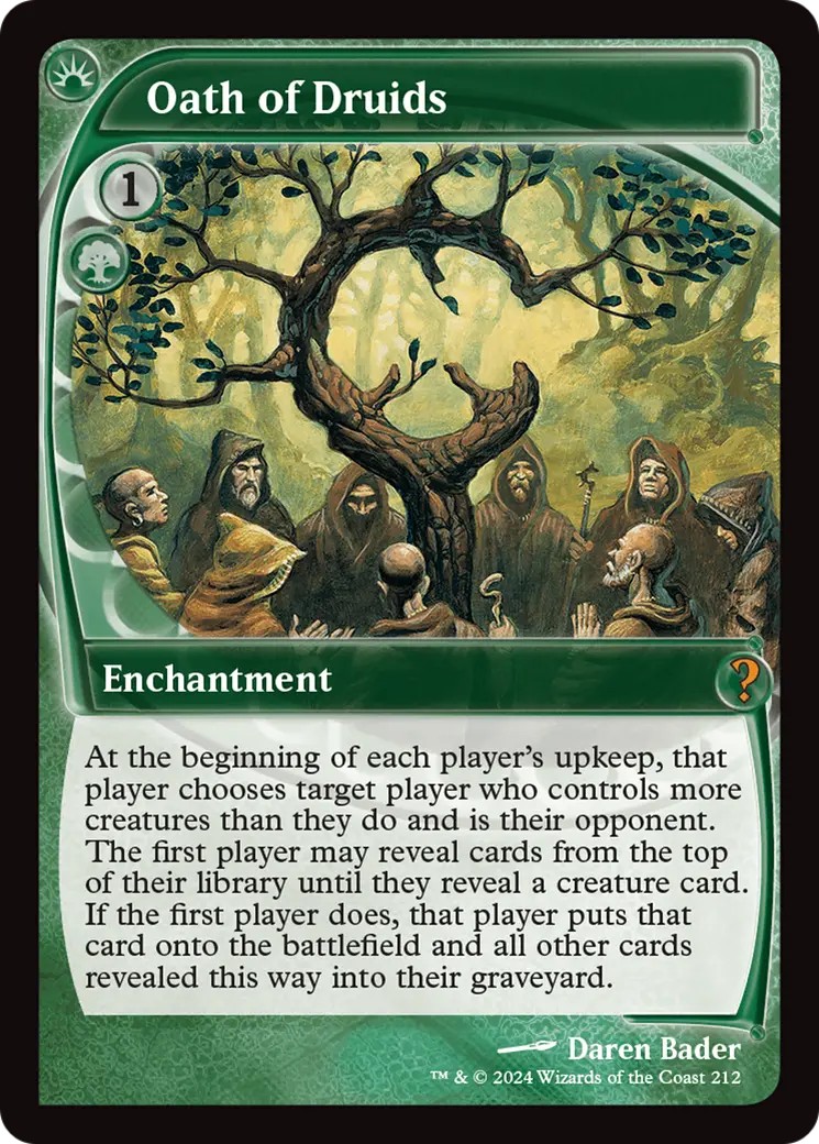 Oath Of Druids (Future Sight) [Mystery Booster 2] 1