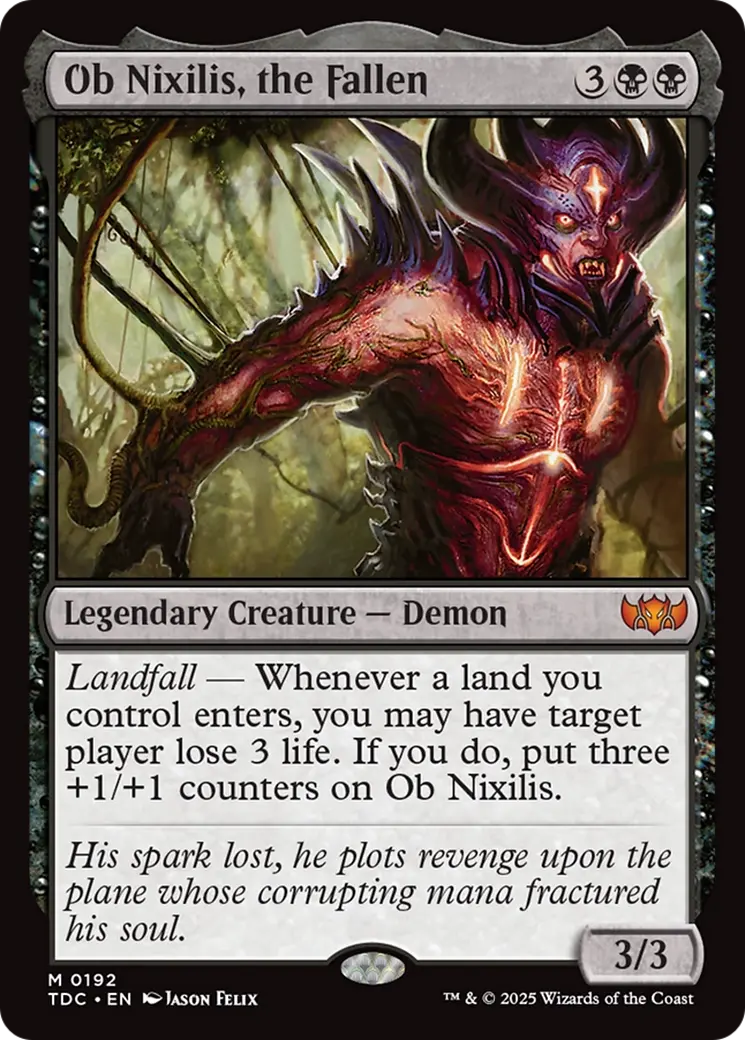 Ob Nixilis, The Fallen [Tarkir: Dragonstorm Commander] 1