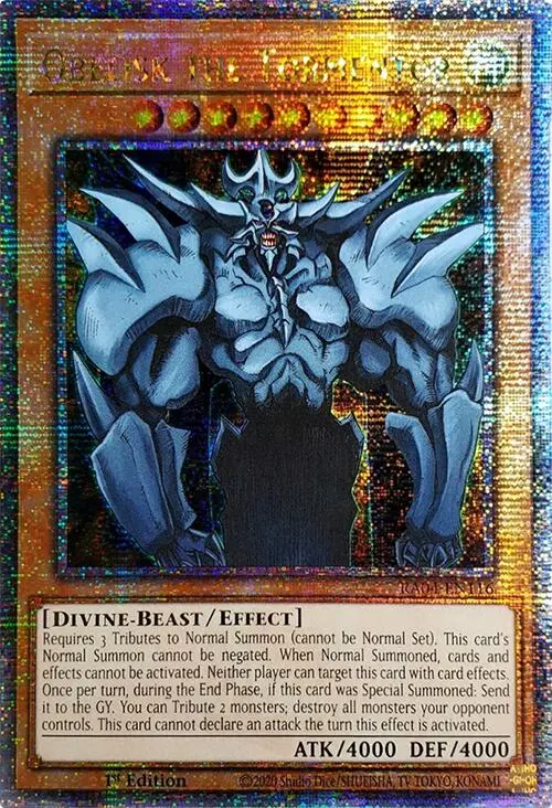 Obelisk The Tormentor [Ra04-En116] Quarter Century Secret Rare 1