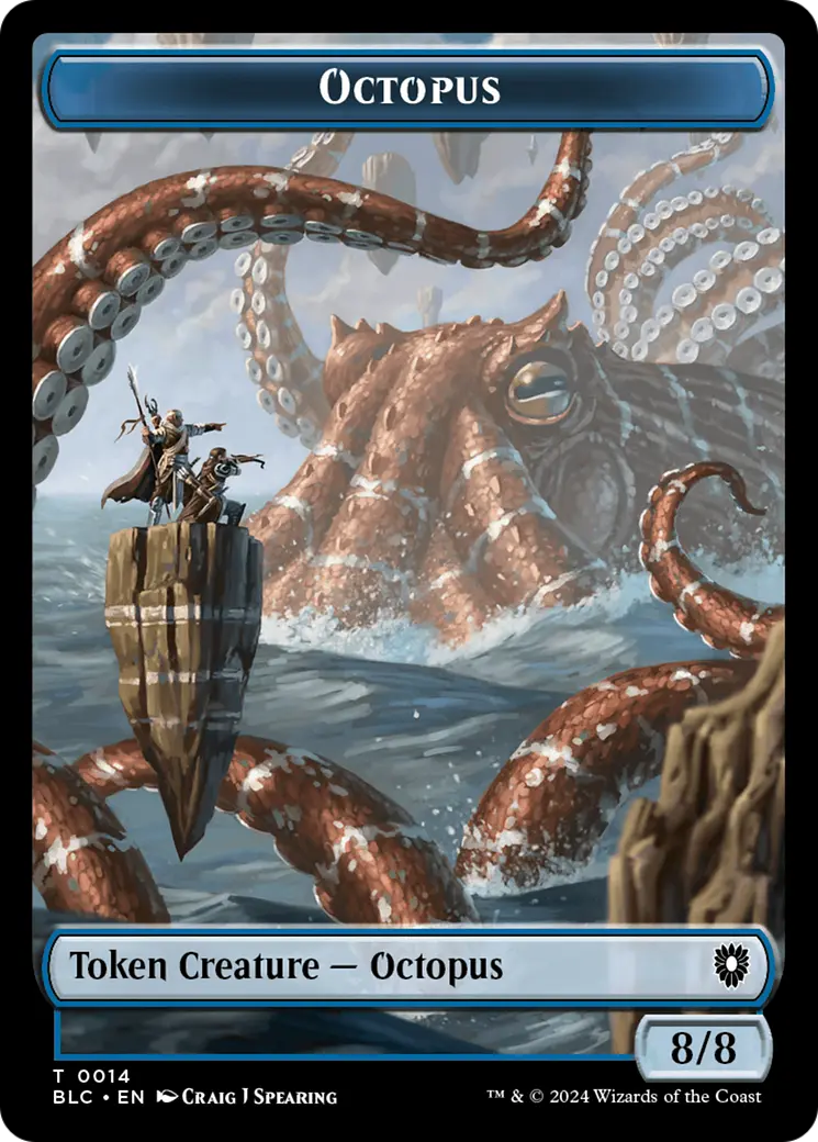 Octopus // Rabbit Double-Sided Token [Bloomburrow Commander Tokens] 1