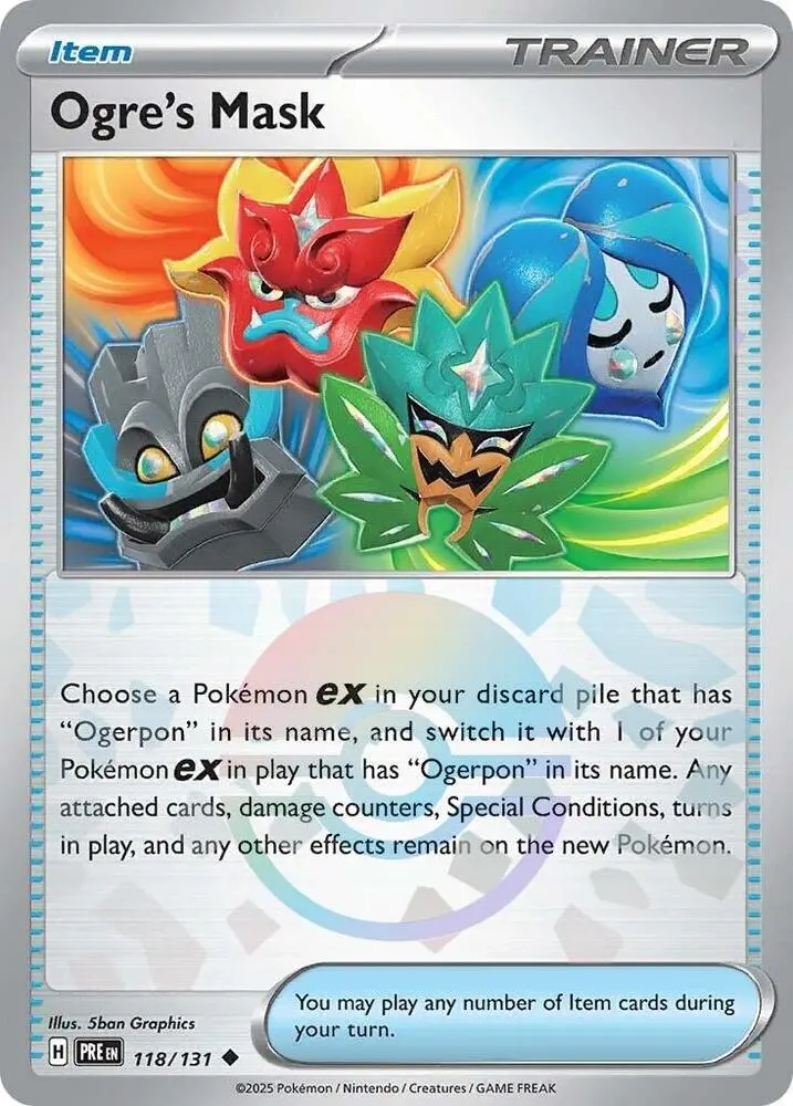 Ogre's Mask (118/131) (Poke Ball Pattern) [Scarlet & Violet: Prismatic Evolutions] 1